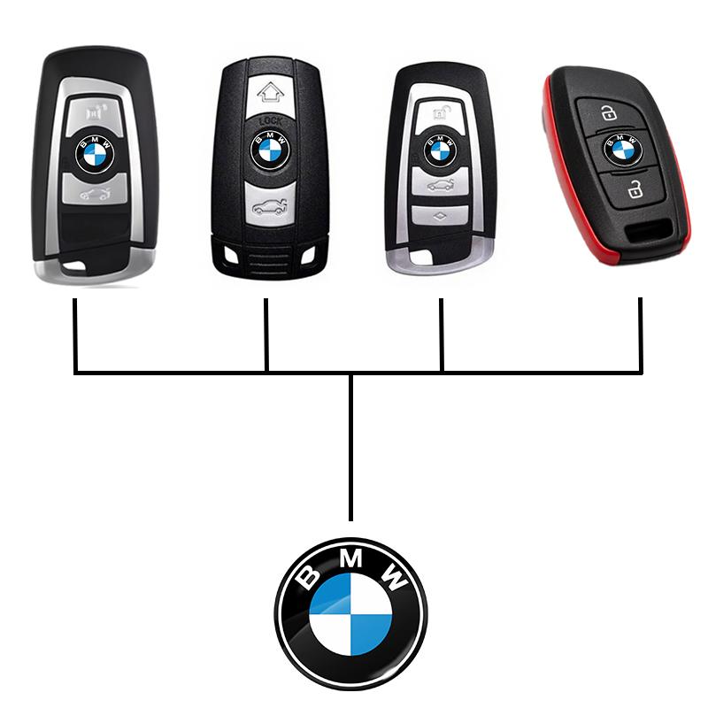 2pcs Car Styling Remote Key Emblem Sticker for BMW E46 E39 E90 E60 E36 F30 F10 E34 E30 F20 E92 M3 M4 M5 X5 X6 For 11/14mm djbf00