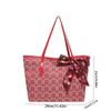 Reusable Women Tote Bag Large Capacity Bridal Shoulder Bag Traditional Red Envelope  Baby Shower