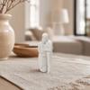 Фигурка с гладким краем, 3D-печатная фигурка пары, Скульптура объятий мужа и беременной жены, Романтичный исцеляющий атмосферный декор, Статуэтка влюбленных для дома
