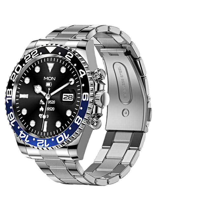 Роскошные умные часы AW12 из нержавеющей стали для женщин и мужчин, круглый экран с полным сенсорным управлением, фитнес, Bluetooth-звонки, смарт-часы