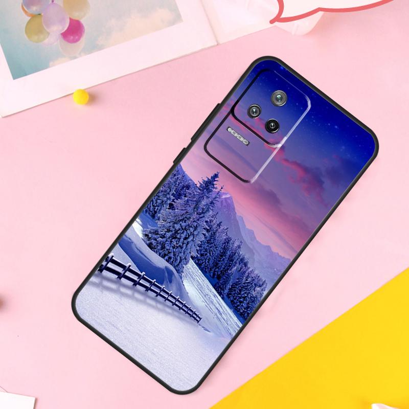 Чехол "Зимний пейзаж" для Xiaomi 13 14 Ultra 12 Lite 11T 12T 13T Pro POCO M6 Pro X6 X5 X3 F3 F5 M5s