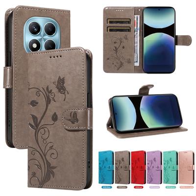 Кошелек-сумка с рисунком Цветок Бабочка, чехол-книжка для Xiaomi Redmi Note 11 12 13 14 Pro Plus 5G 4G 12S 14S, магнитный кожаный чехол