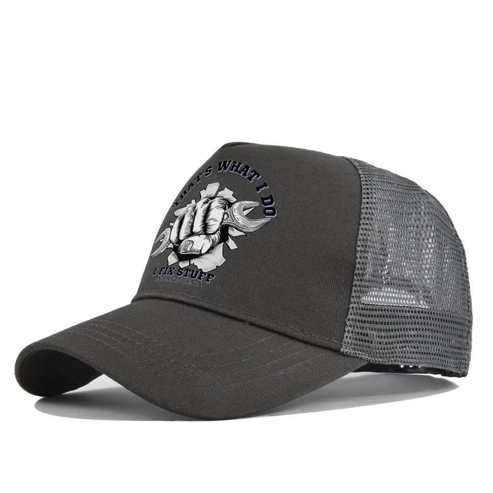 Two Tone Mesh Trucker Hat Breathable Outdoor Sun Hat Vintage Summer Baseball Cap For Men