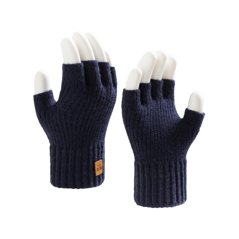 Half Finger Touch Screen Gloves Knitted Driving Mittens New Skiing Gloves Unisex