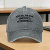 Summer Kiss All The Time Disco Occasionally Baseball Cap Sun Design Washed Hip Hop Hats Street Style Tennis Skate Baseball Caps