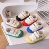 Kids Canvas Shoes Korean Contrast Casual Shoe Spring Soft Soled Students Baby Girl Sneakers