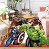 1 шт. Коврик для пола Marvel Мстители Супергерои, Нескользящий коврик, Дизайн с персонажами мультфильмов, Мягкий велюр, Декор для комнаты, Моющийся