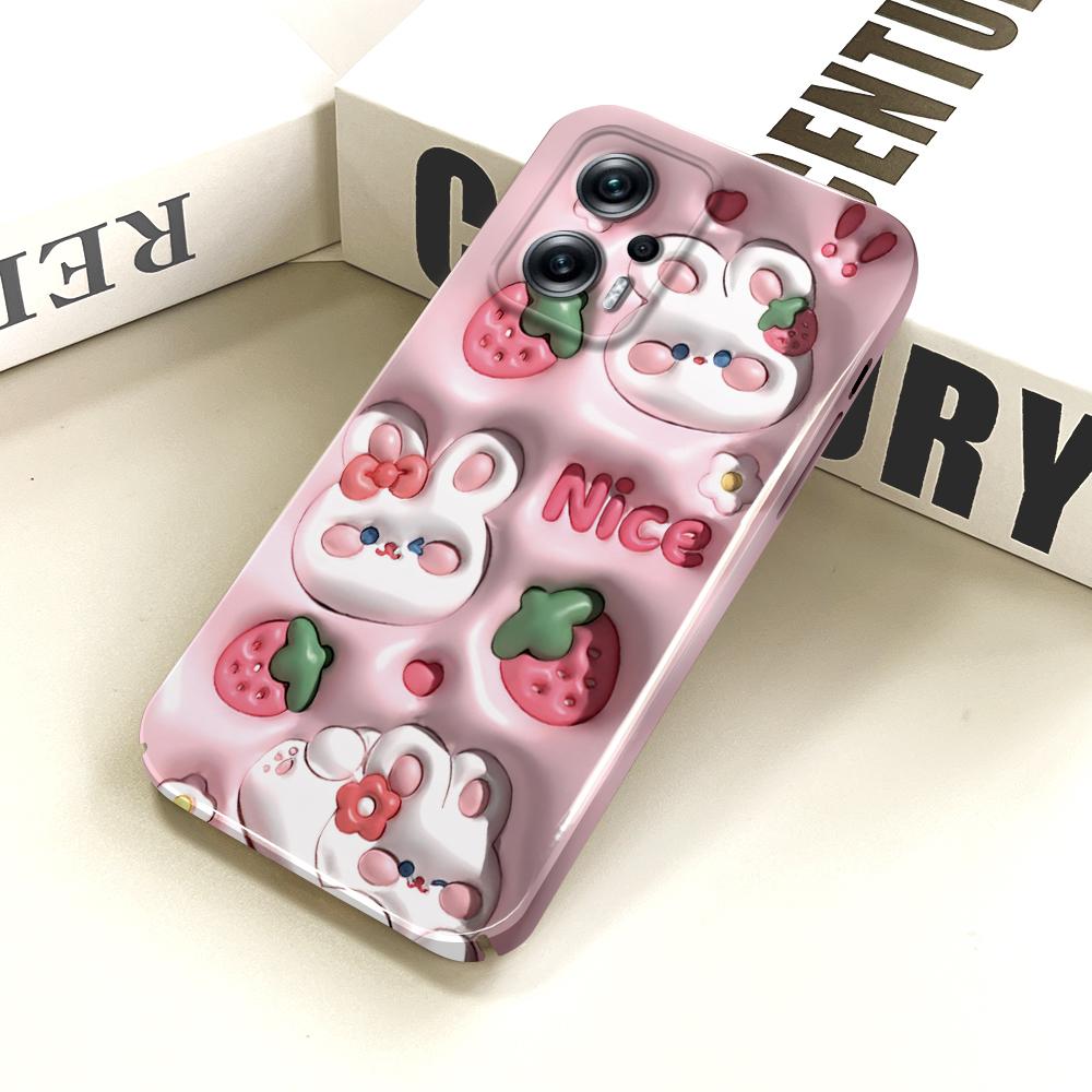 All-inclusive Film Phone Case Cartoon Pattern Design Hard Shell Full Cover Camera Shockproof Protection Case