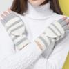 High Elasticity Fine Texture Mittens Great Thermal Knitted Fabric Convertible Flip