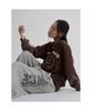 8SECONDS Numbering Terry Layered T-Shirt Brown