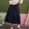 Converse Женская повседневная длинная юбка FW23 Морской синий 10026813-A02