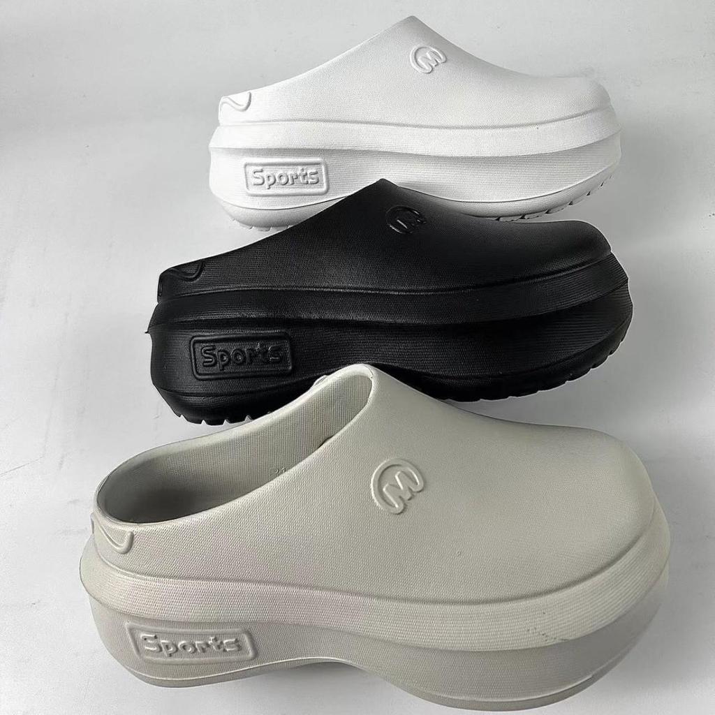 2025 Thailand Women's Thick-Soled Outdoor Beach Platform Slippers with Holes