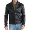 Men's Genuine Lambskin Black Leather Jacket Stylish Motorcycle Bomber Biker Outerwear MJ 197