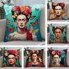 F-Frida K-Kahlo Art Pillow Case Short Plush Double-sided Print Square Throw Pillow Covers Sofa Home Cushion Decor
