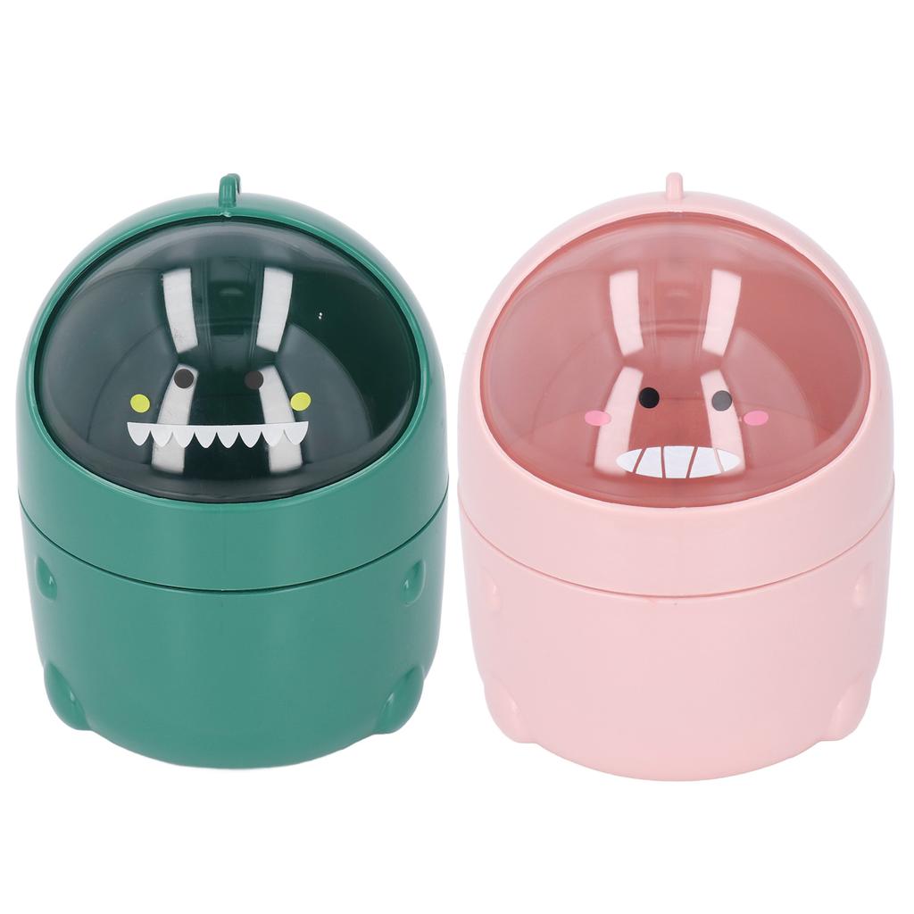 Настольный мусорный бак в виде маленького динозавра с большим ртом, съемный дизайн, нескользящее дно, пластик M