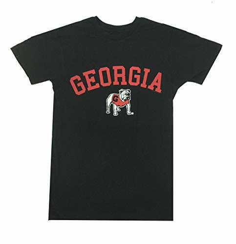 New World Graphics Georgia Arched Logo Short Sleeve Tee Shirt Black