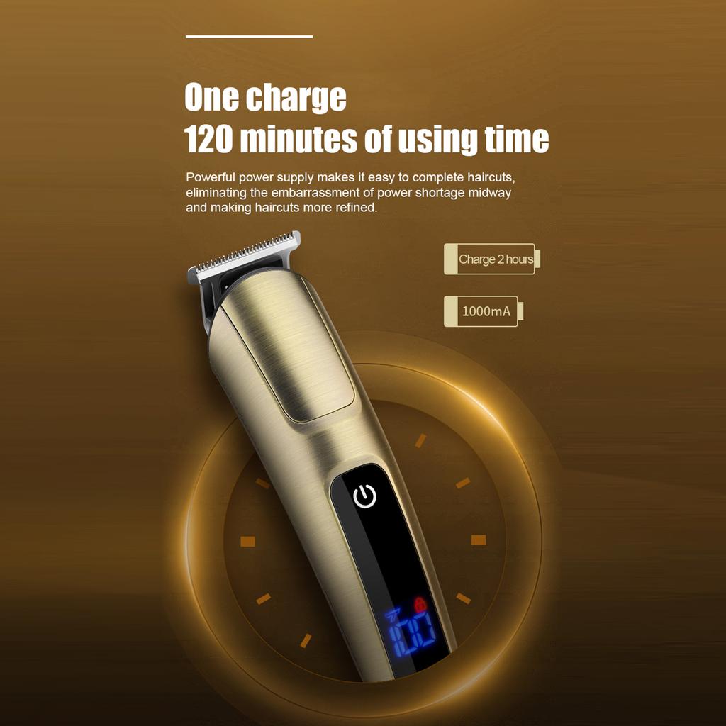 5 IN 1 Men S Hair Clipper Set Electric Body Hair Trimmer Beard Shaver Nose Trimmer Haircut Kit Engraving Cutter Guide