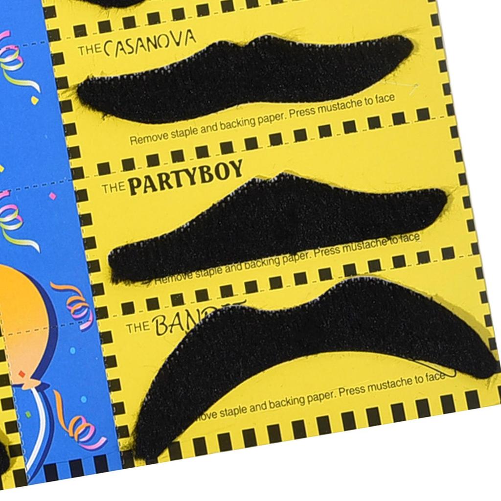 Colorful Self-Adhesive Fake Beard for Festivals - Multiple Styles Available