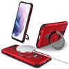 For Samsung Galaxy S21 4G/5G Case PC+TPU Kickstand Magnetic Phone Protection Cover
