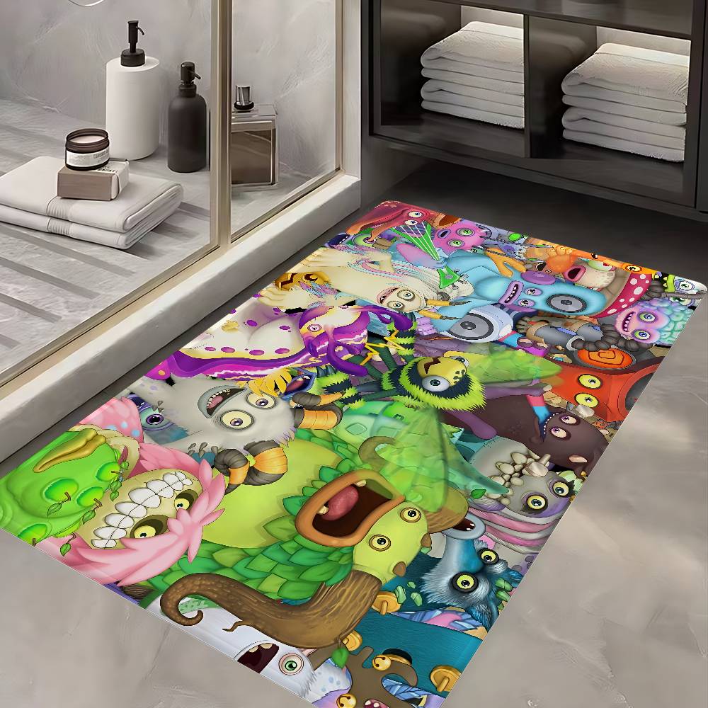 My Singing Monsters Floor Mat Cheaper Anti-slip Modern Living Room Balcony Printed Bedside Mats