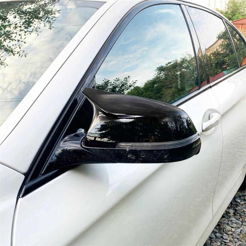 M5 Rearview Side Wing Mirror Cover Cap Carbon Fiber Pattern Black For BMW 5 6 7 Series F10 F11 F18 F07 F12 F13 F06 F01 F02 LCI