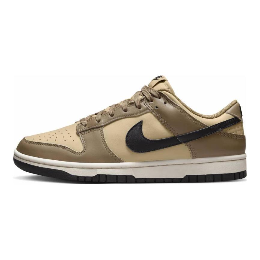 Nike Dunk Кожа цвета темного плавника трендовые ретро повседневные нескользящие износостойкие легкие низкие кеды для скейтбординга для женщин коричневые DD1503-200