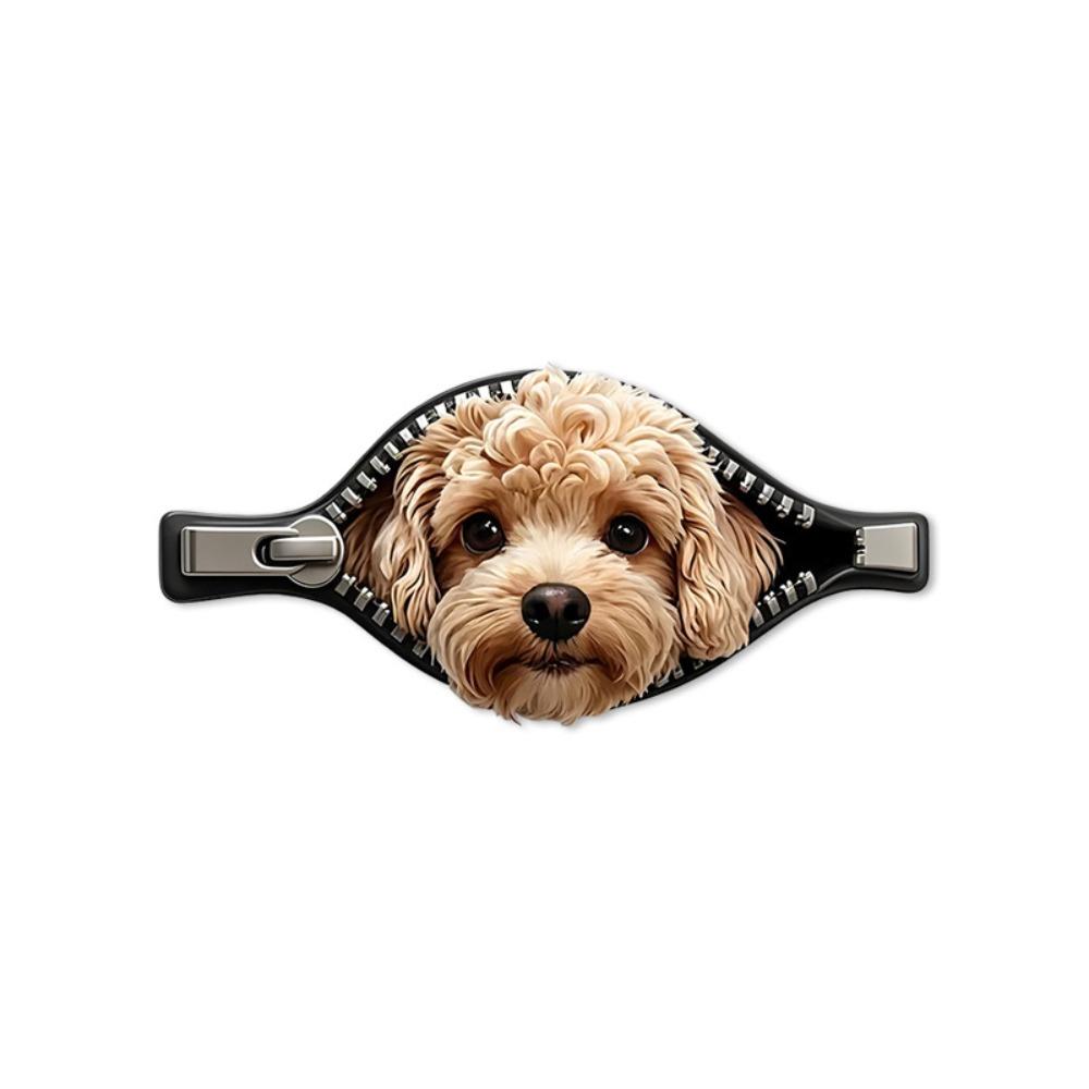 Waterproof Dog Car Decal Zipper Design Pet Car Decoration Sticker Dog Car Sticker  Scratch Covering