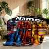 Custom Name Personalized Five Nights at Freddy's Print Blanket, Home Decor, Bedroom, Sofa, Camping, Couch, Gifts for Birthday ChristmasEnthusiasts