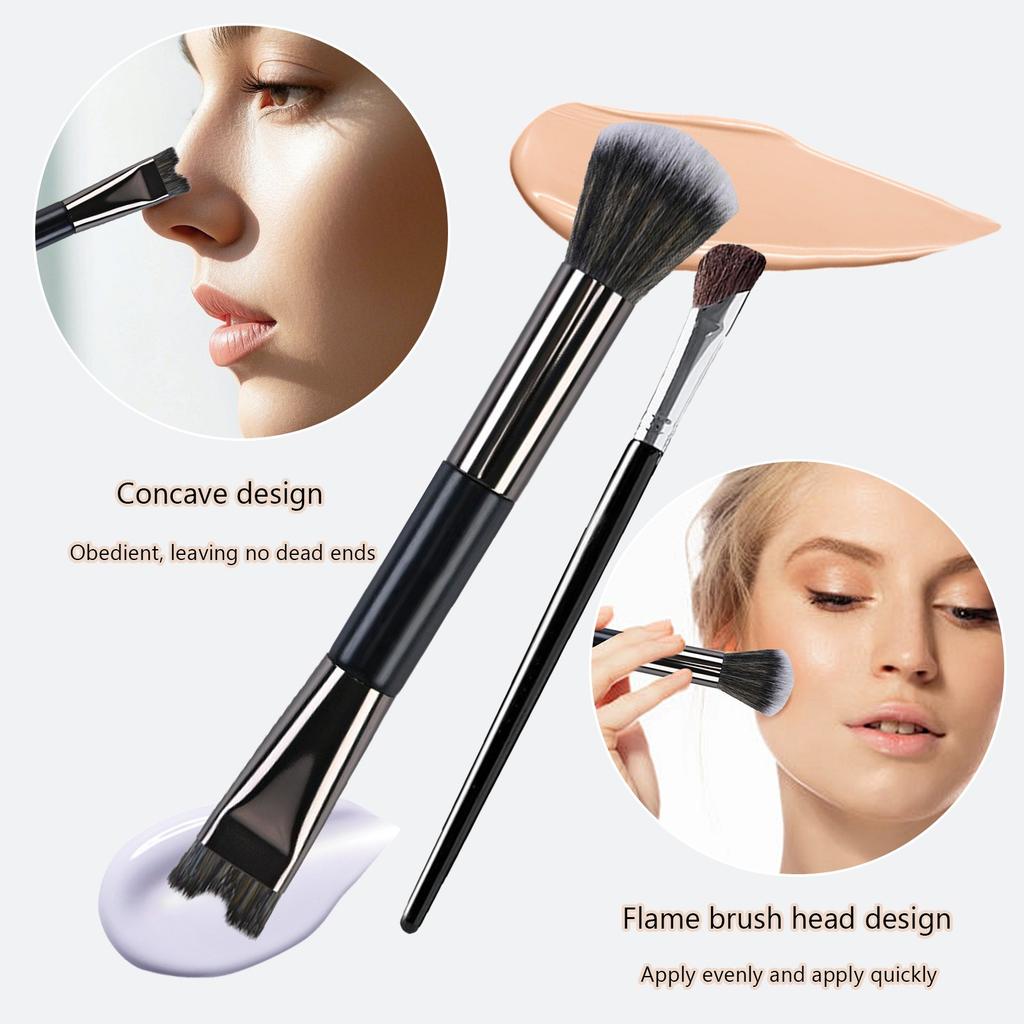 Brushes, U-Shaped Brush And  Brush, Angled Tilt Brush, Nose Brushes Set For Nose Sculpting And Defining