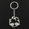 Fashion 30mm Key Ring Metal Key Chain Keychain Jewelry Antique Plated Lover Bird Branch 38x41mm Pendant