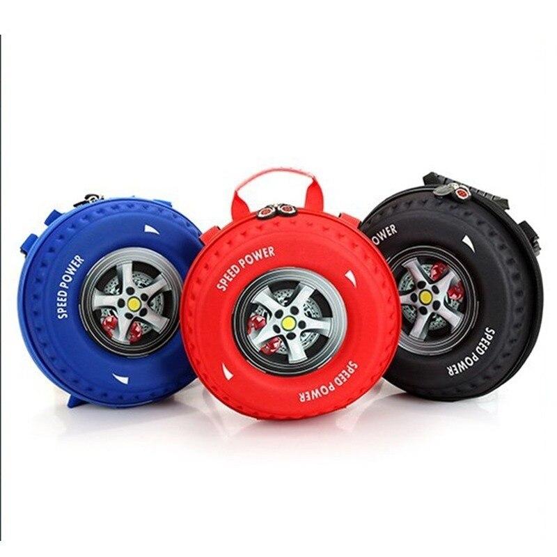 Возраст 3-5 лет Мальчики Девочки Малыши Школьная сумка 3d Шина автомобиля Детский рюкзак Милый Детский Маленький рюкзак Колесо из ЭВА Сумка для детского сада CLE