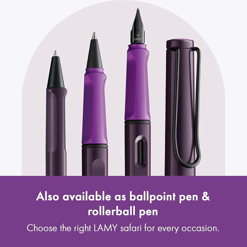 LAMY Рамиевая перьевая ручка M Средняя Сафари Фиолетовая Ежевика L0D8-M Ограниченная серия Обычный Импортный