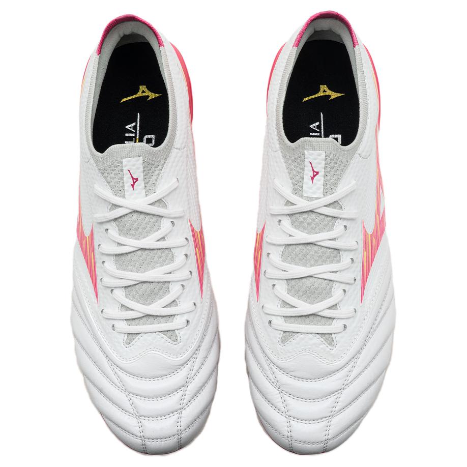 Mizuno Morelia Neo 4 Удобные Спортивные Футбольные Бутсы Унисекс Футбольные Бутсы Белые P1GA264364