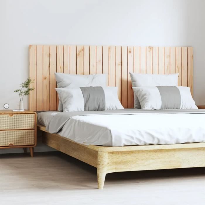 824858 vidaXL Wall-mounted Headboard 166x3x60 Cm Solid Pine Wood