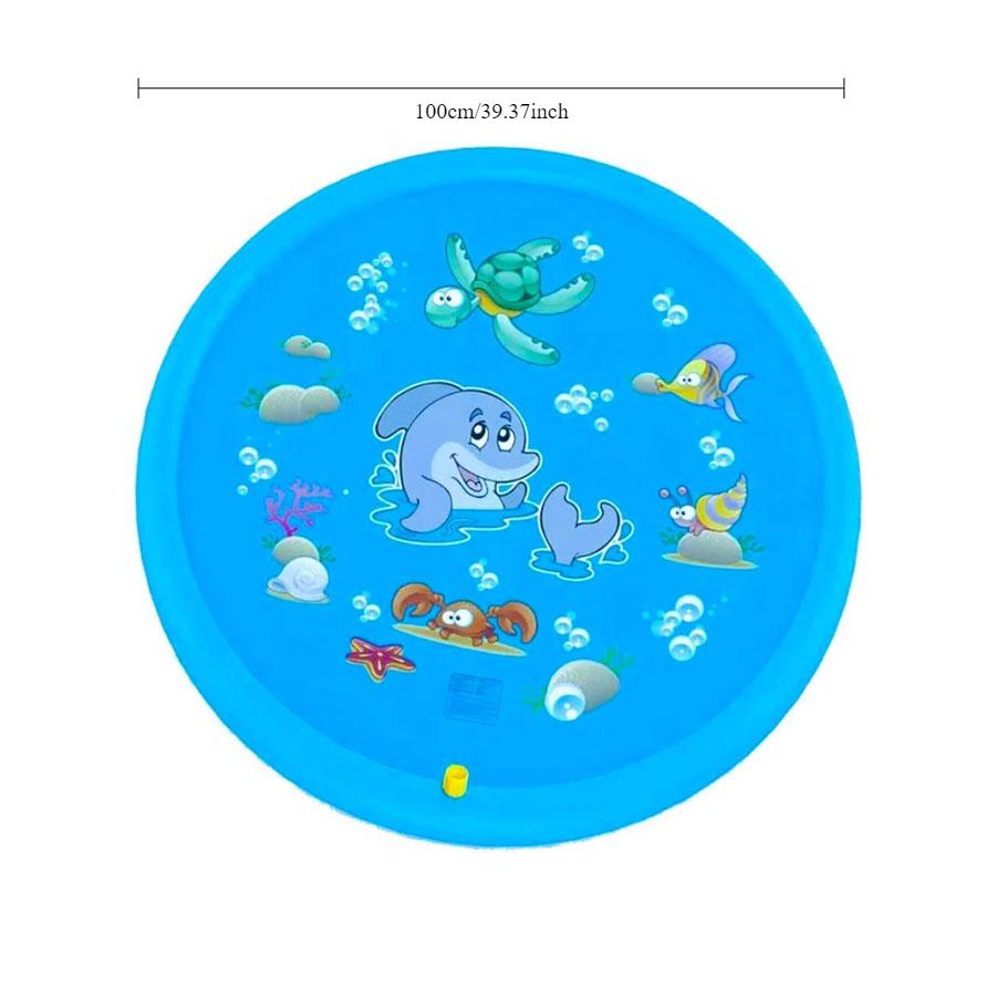 Pet Outdoor Play Water Spray Splash Mat Inflatable Sprinkler Cushion Pads Garden Fountain Toy Tub Swiming Pool for Kid Dog