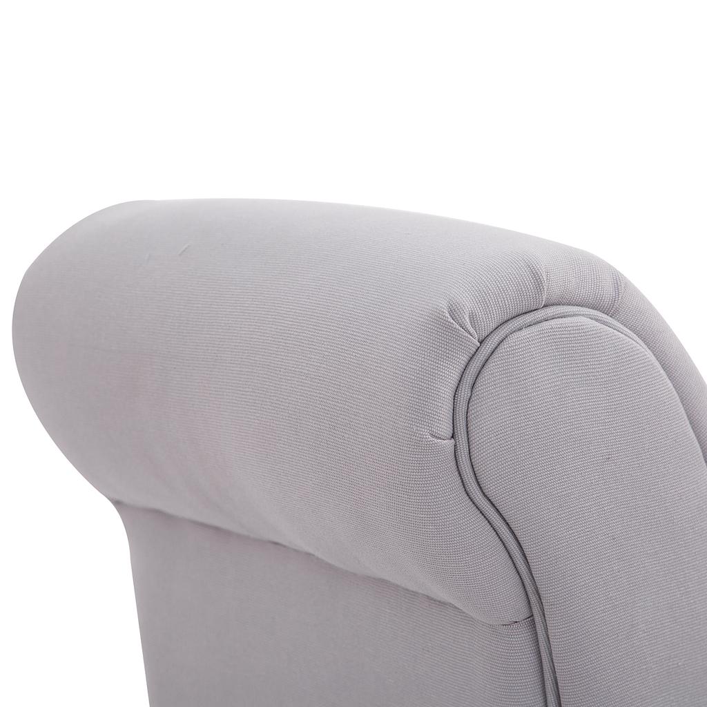 Bench Upholstered Bench with Sailcloth Fabric, Armrest Hallway Bench with Wooden Frame, Shoe Bench for Bedroom, Living Room