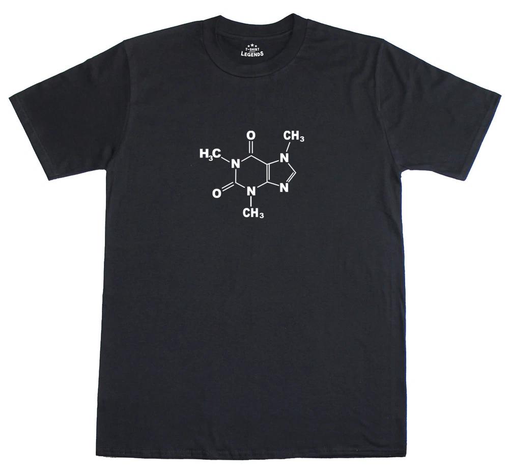 Science T Shirt Unisexs Funny Caffeine Molecule Gamer Geek Funny Fit Cotton Tee