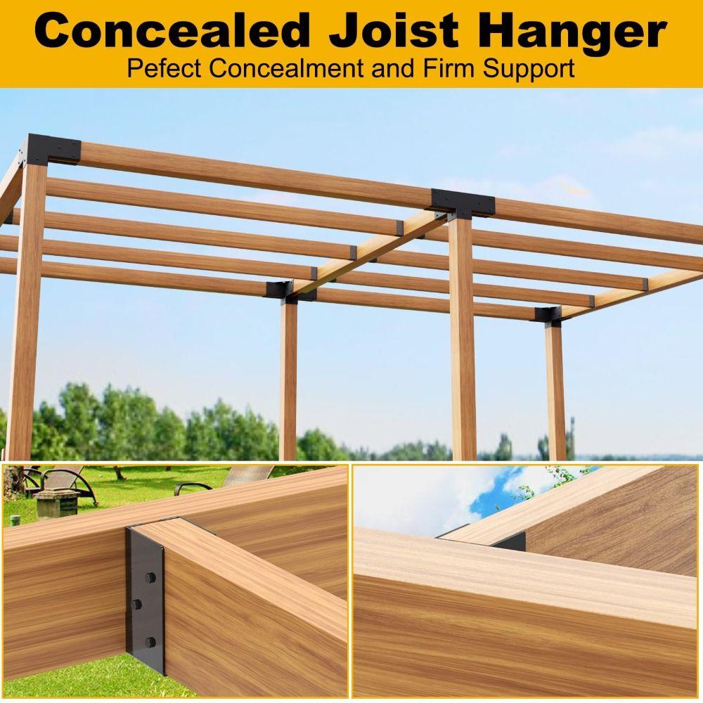 Concealed Flange Joist Hanger Steel Beam Support Bracket Joist Bracket  Outdoor Projects