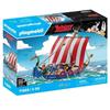 PLAYMOBIL 71888 Пиратский драккар, Астерикс, Персонажи комиксов, Корабль и 4 персонажа, 88 деталей, От 5 лет