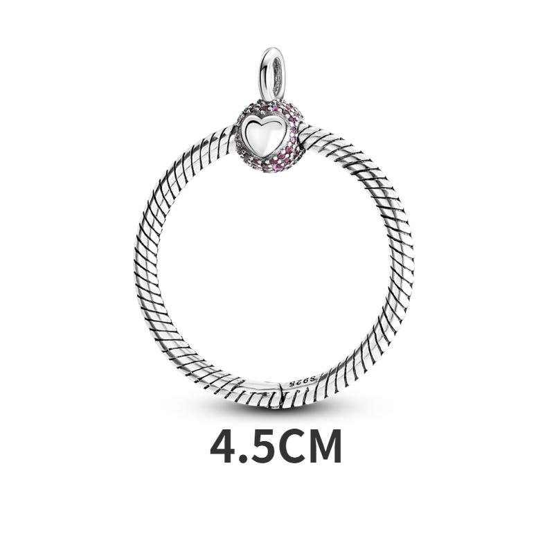 Серебряный цвет О кулон Моменты Паве О кулон Подвески Подвески подходят Оригинальный Кабель Цепи Ожерелье Мода Женщины Ювелирные Изделия Изготовление Подарок