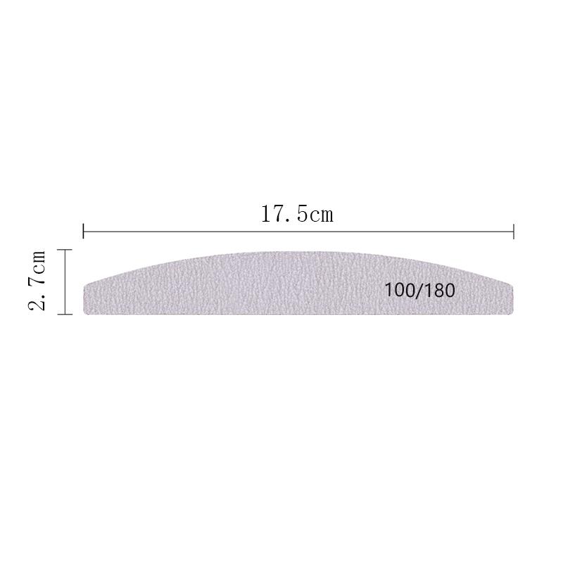 50pcs Nail Files 100/180 Grit Nail Files Double Side Sandpaper Nail Sanding Grinding Gel Nail Polish Nail Supplies Manicure Tool