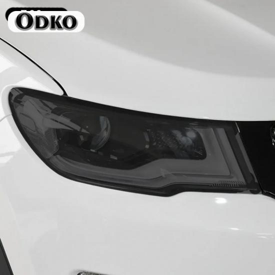 Car Headlight security Black Protective Film Taillight TPU adhesive film Sticker Accessore For Jeep Compass 2017 2018