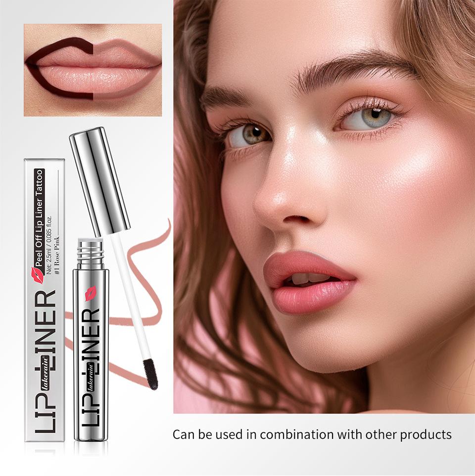 4 Colors Peel Off Lip Liner Waterproof Long Lasting Lipliner Pencil Moisturising Lips Gloss Tattoo Lipgloss Lipsticks Cosmetics