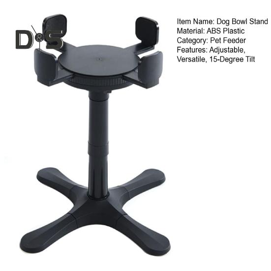 Подставка для миски для собак с 3 уровнями высоты, регулируемая подставка для кормления домашних животных, наклоненная на 15 градусов, держатель для миски для собак средних и крупных пород