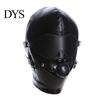 Adjustable Face Mask Faux Leather Bondage Mask, Mouth Hood for Couples, Adult Interaction Gear Cosplay Headgear Role Play & Party Lightweight