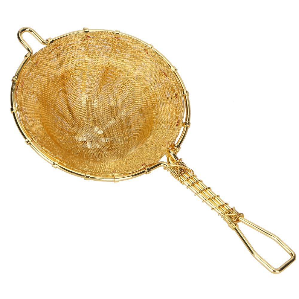 Long Handle Design Tea Infuser Strainer Hand Made Copper Tea Infuser Loose Leaf Brewing