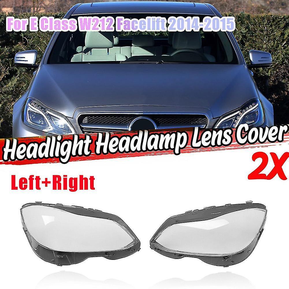 Right Side For E Class W212 Facelift 2014-2015 E300 E350 Headlight Lens Cover Headlight Shade Shell Cover-hao
