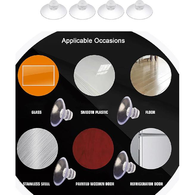 Anti-Collision Suction Cups Glass Top Table Suction Cups Mini Sucker Hanger Pads 20mm 10Pcs