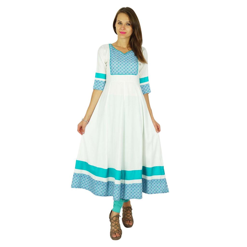 Phagun Bollywood Kurta Indian Designer Women Ethnic Kurti Cotton Tunic Dress