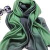 New Mulberry Silk Gradient Color Scarf Silk Cotton Linen Long Scarf Shawl Dual-purpose Women's Spring and Autumn Scarf